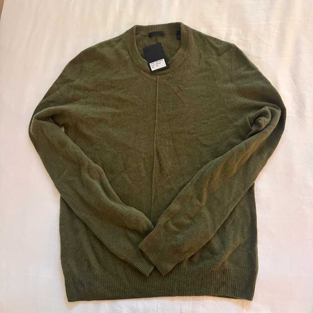 Olive green Anthony Thomas Mellilo Cashmere Sweater